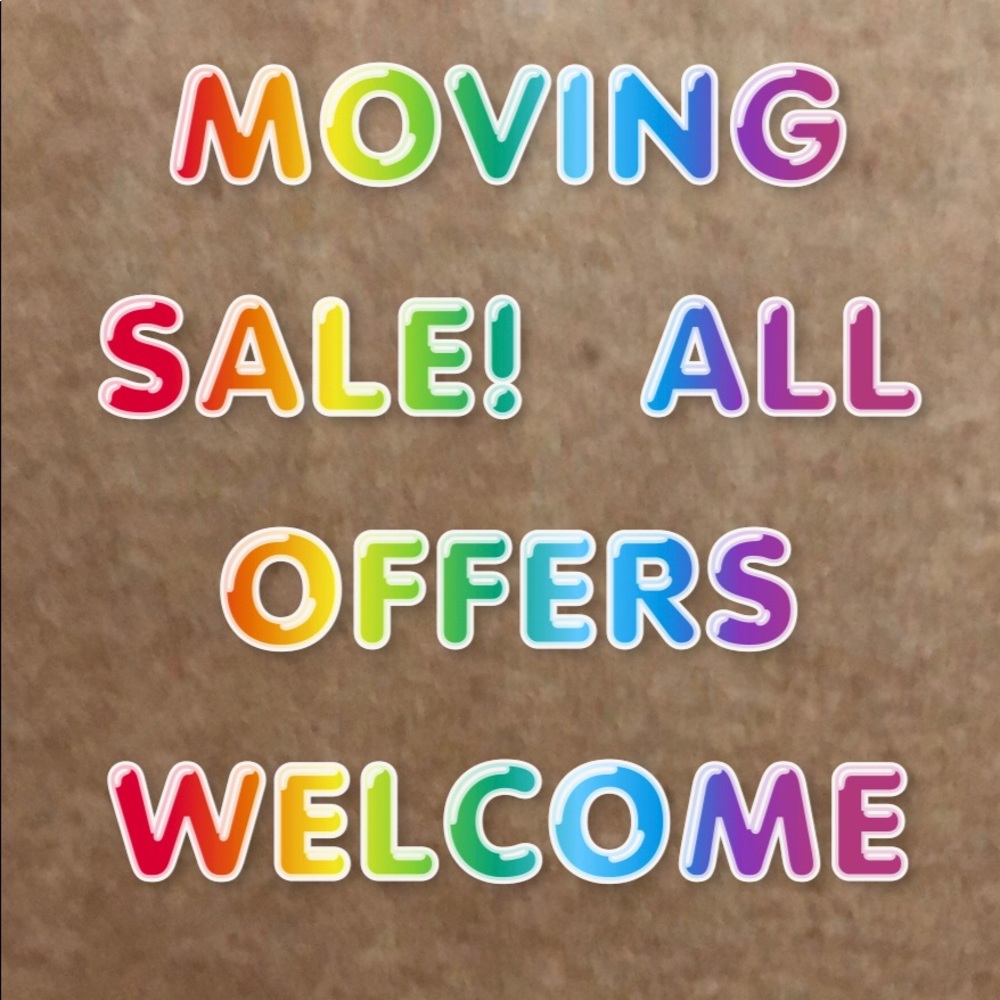 Moving sale!